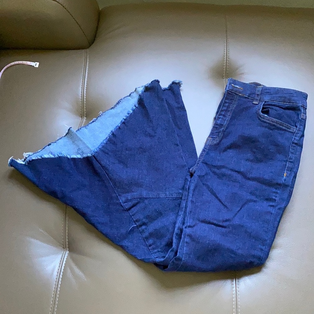 Zara high rise flare jeans